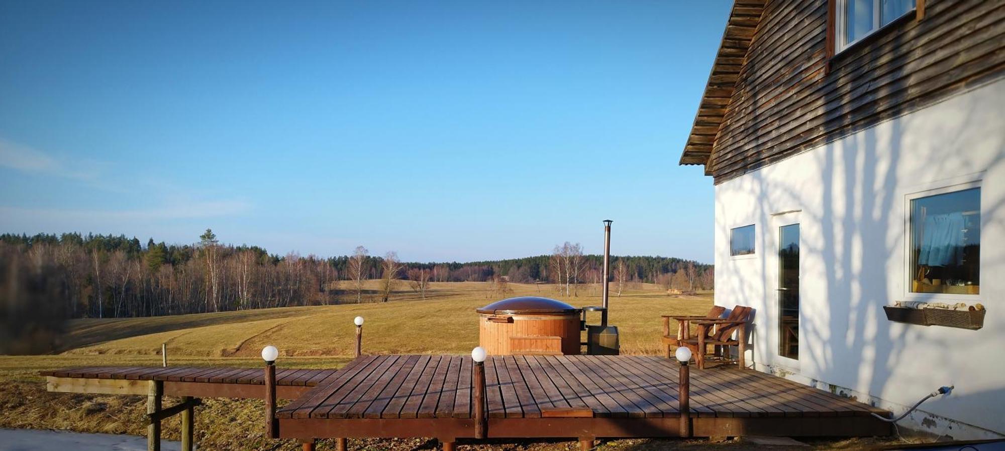 Guesthouse, Sauna & Jacuzzi In Gauja Valley - Kakukalns Straupe Dış mekan fotoğraf